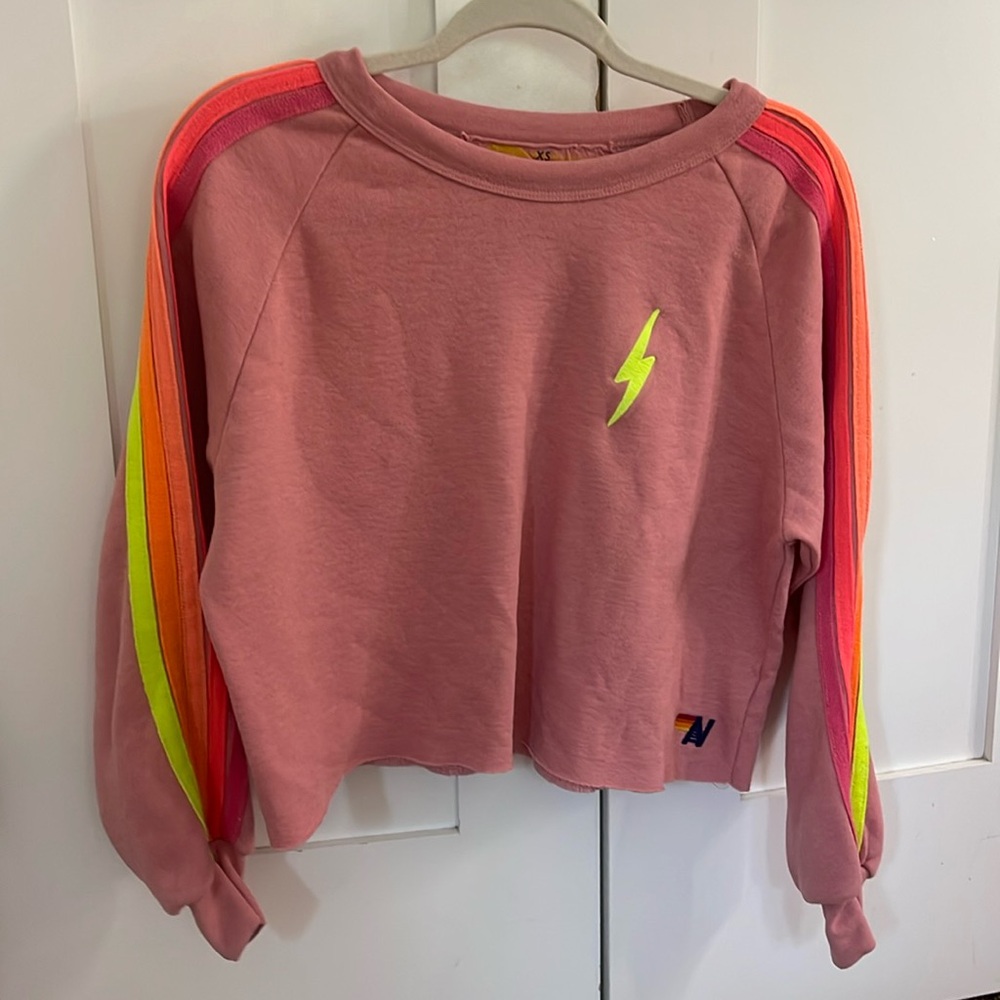 AVIATOR NATION bolt crop sweatshirt!!